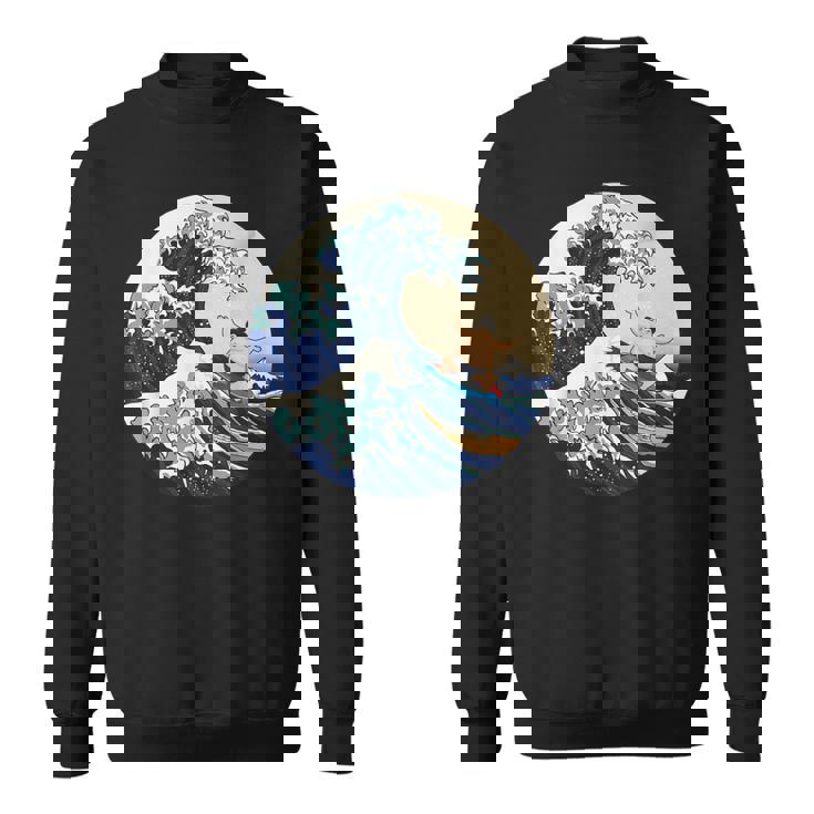 ファンシー 神奈川 大波 相撲 サーフィン パロディ スウェットシャツ