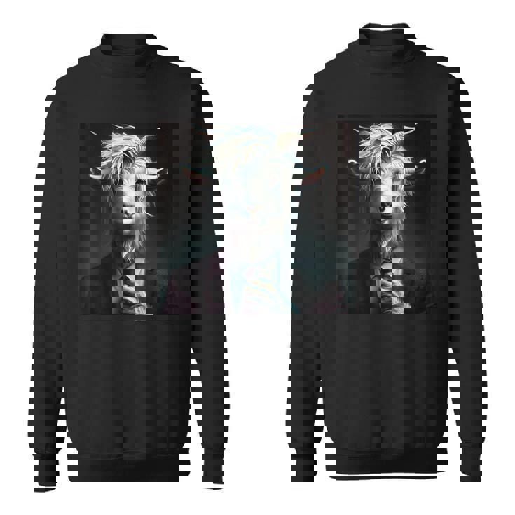 ファンタジー かわいい 白 ヤギ スーツ スウェットシャツ