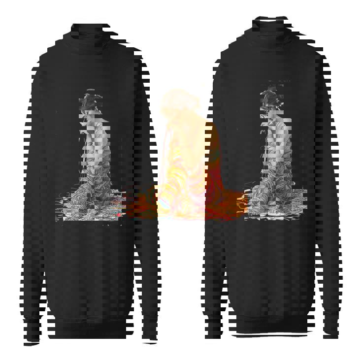 ファンタジー織りラップ糸 スウェットシャツ