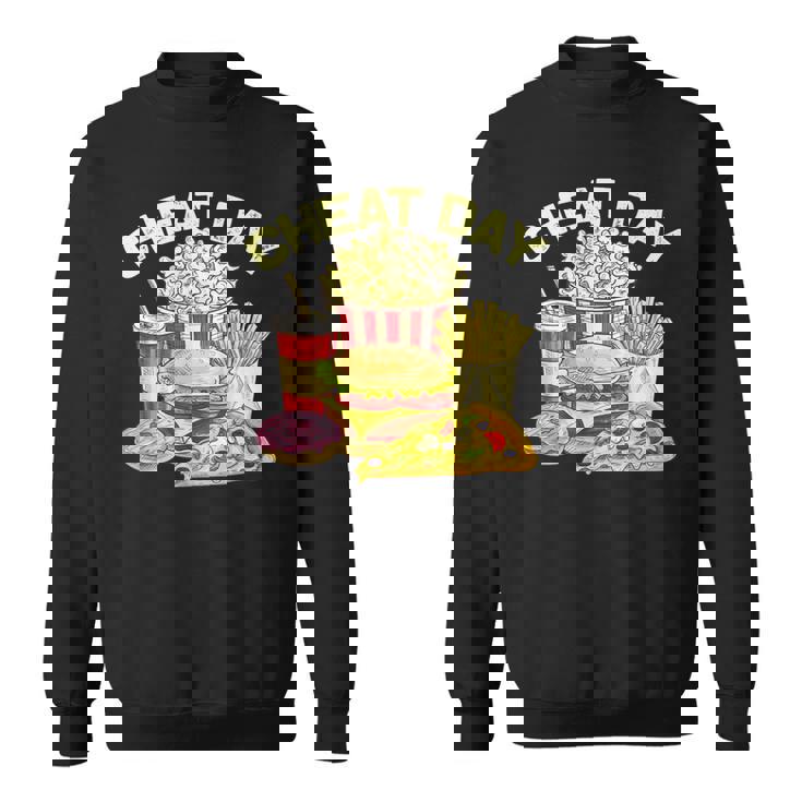 ファーストフード バーガー ピザ ドーナツ フィットネス ギフト スガロの日 スウェットシャツ