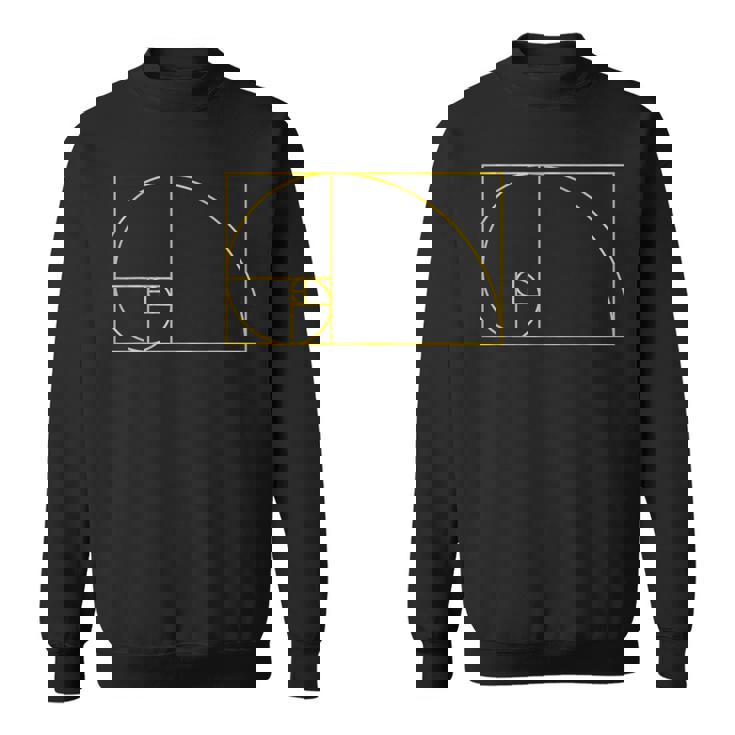 フィボナッチシーケンスゴールデンカットルールフィボナンバー。 スウェットシャツ