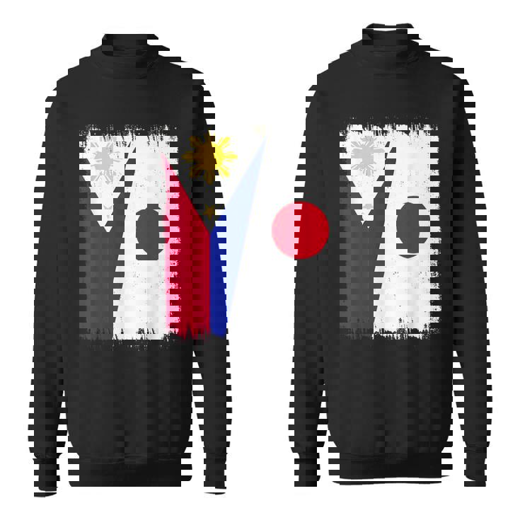 フィリピン 日本 ハーフフラッグ ウェア フィリピン ジャパニーズルーツ スウェットシャツ