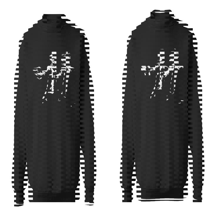 フィロ-フィクション-ニーチェ＆フロイト-映画パロディギフト スウェットシャツ