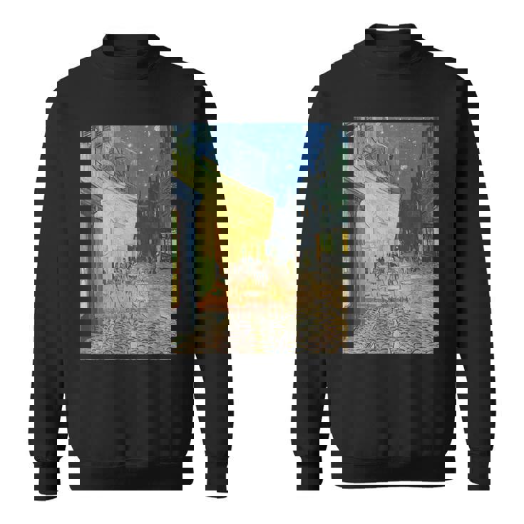 フィンセントファンゴッホの夜のカフェテラス スウェットシャツ