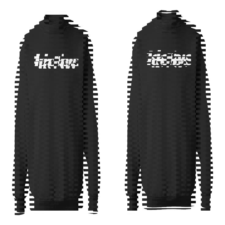 フェイクニュース 面白い スウェットシャツ