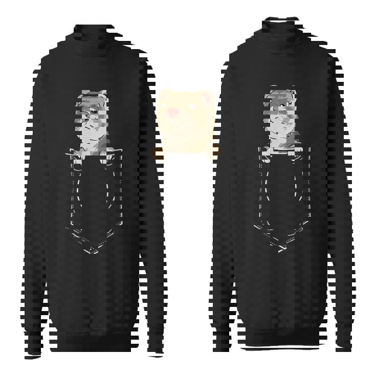 フェレットバッグ ペットチェストバッグ ファニーフェレット スウェットシャツ