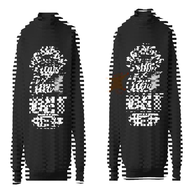 フクロモモンガのママ フクロモモンガのネックレス フクロモモンガの恋人 スウェットシャツ