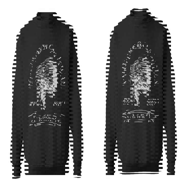 フラットヘッド トライブ ネイティブアメリカン インディアン プライド リスペクト ダーク スウェットシャツ