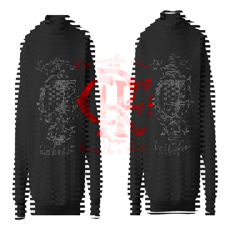 フラメンゴtシャツ赤と黒の スウェットシャツ