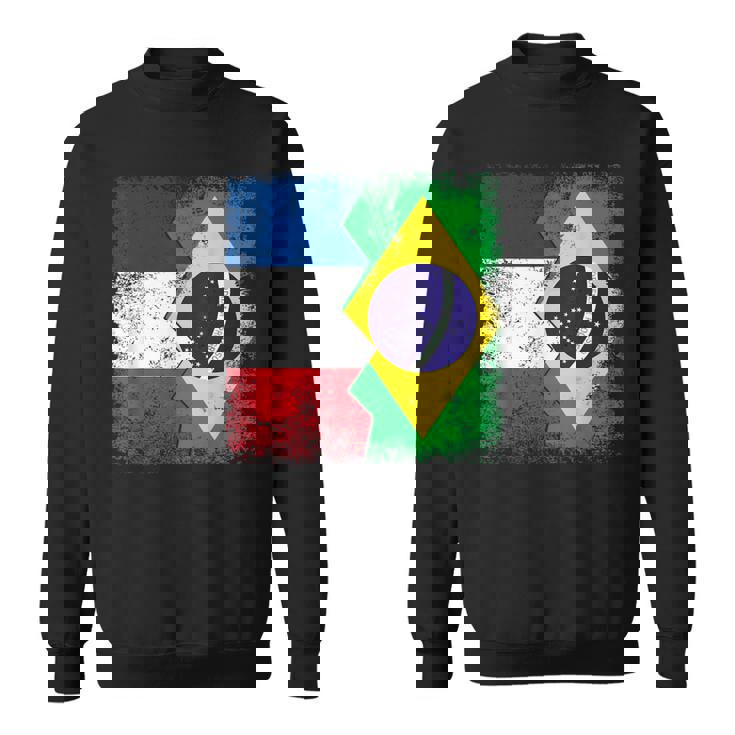 フランス ブラジルの旗 スウェットシャツ