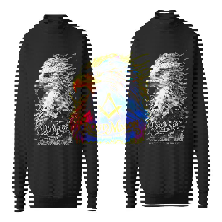 フリーメイソンs&C「マイティカラーイーグル」と書かれたフリーメイソンのシンボル。 スウェットシャツ