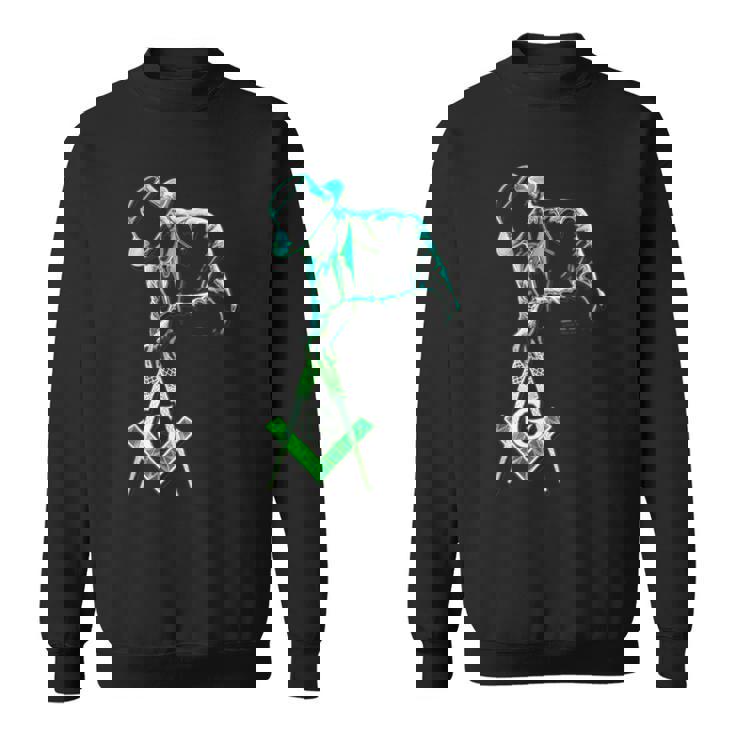 フリーメイソンをテーマにしたフリーメイソンがツールを運びます」S&C スウェットシャツ