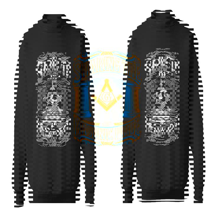 フリーメーソンのシンボル「フリーメーソンのプライドの光を共有する」S&C スウェットシャツ