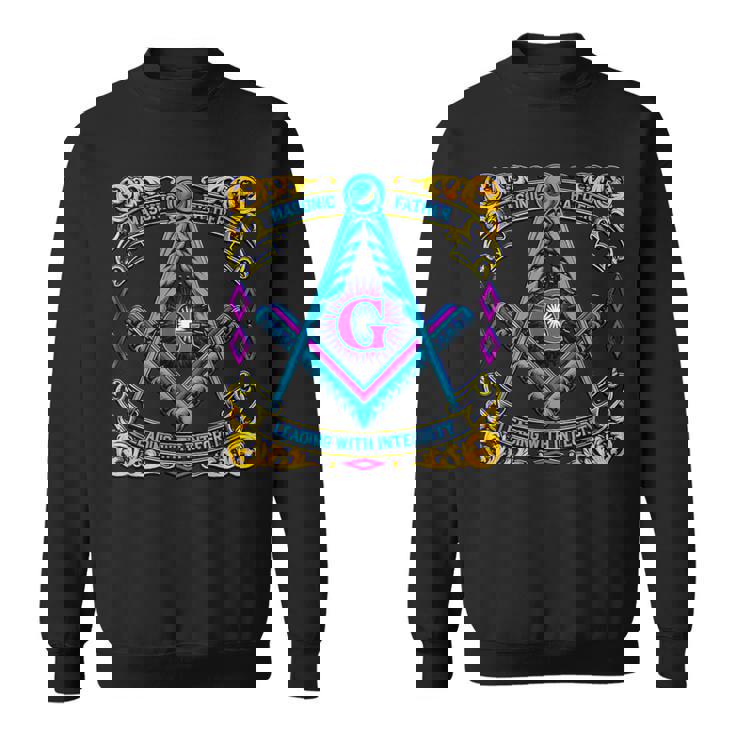 フリーメーソンのシンボル「誠実さをもってリードするフリーメーソンの父」 スウェットシャツ