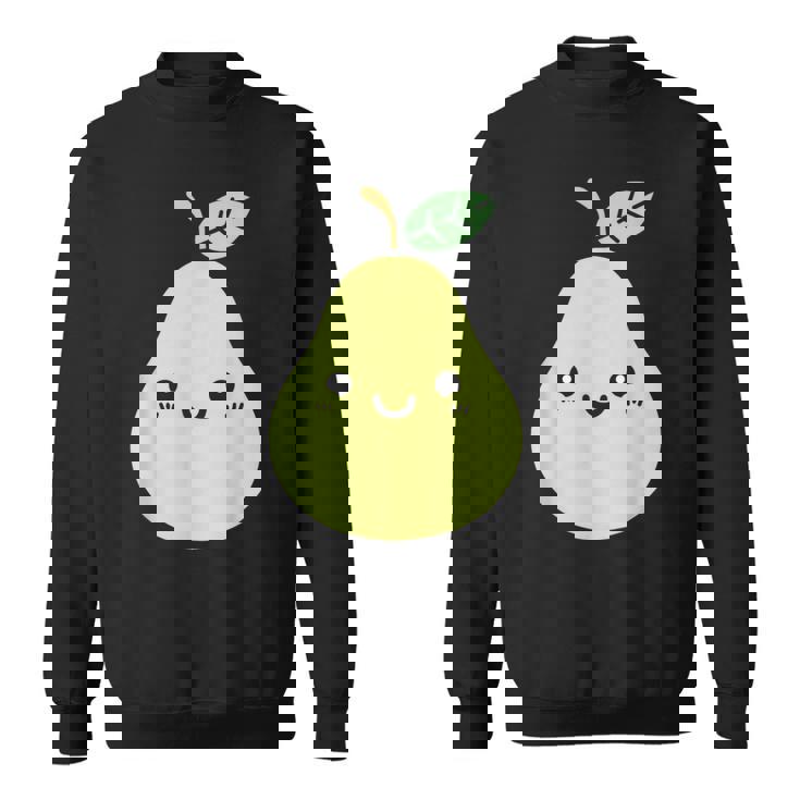 フルーツ 梨 小さなミニマリストのシンプルな梨 スウェットシャツ