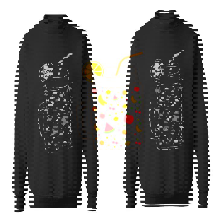 フルーツスムージー、健康的な食事、フルーツジュース、夏 スウェットシャツ