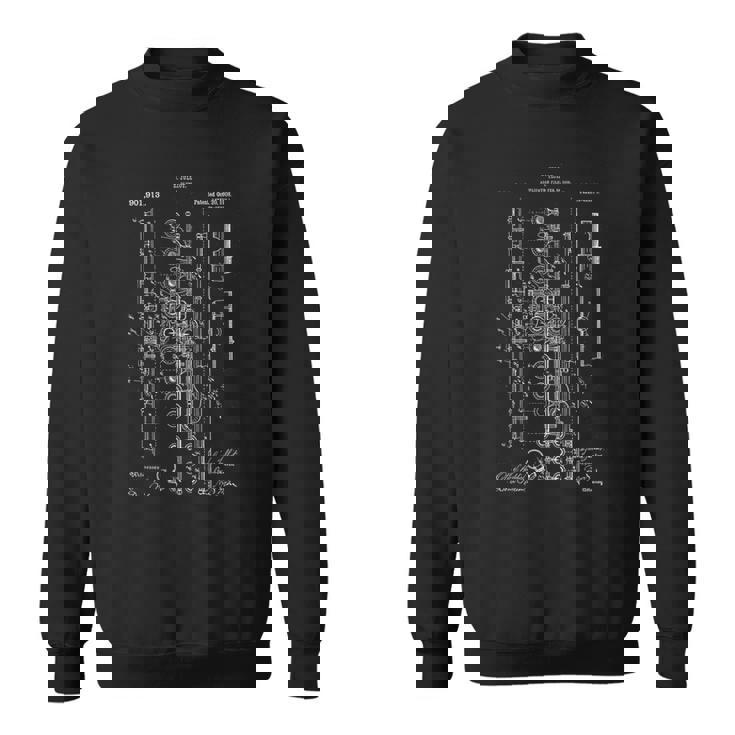 フルート特許tシャツ スウェットシャツ