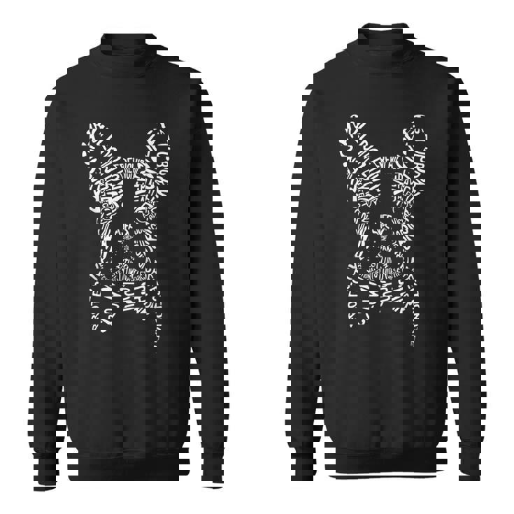 フレンチブルドッグ タイポグラフィ ワードアート フレンチ 犬 ギフト スウェットシャツ