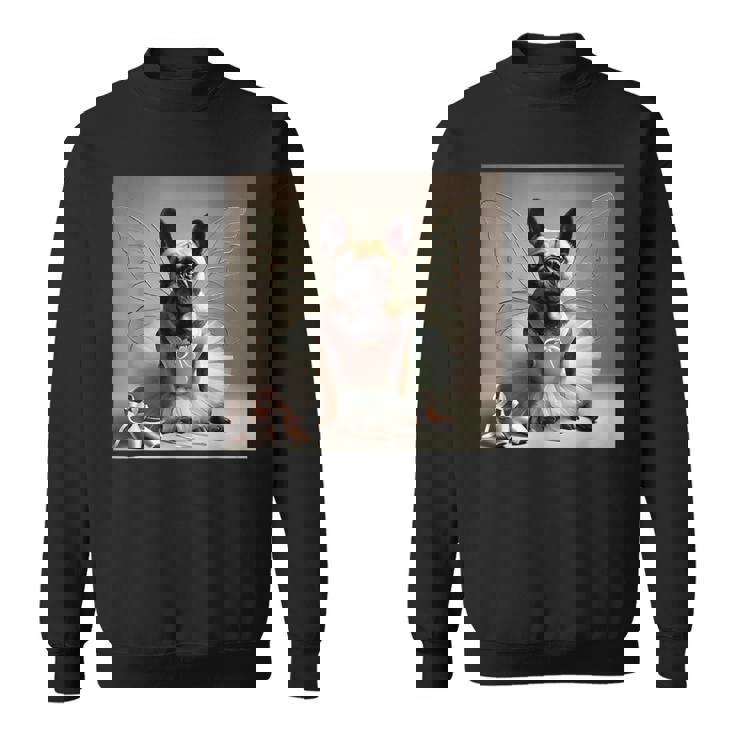 フレンチブルドッグシャツ バレリーナ バレエ愛好家 ダンサー フレンチー スウェットシャツ