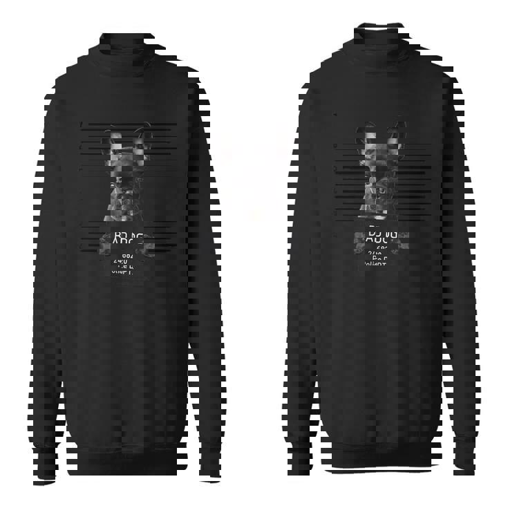 フレンチブルドッグ悪い犬刑務所囚人の子犬フレンチー スウェットシャツ