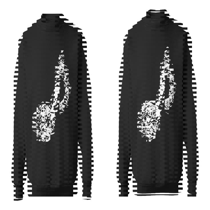 フレンチホルンのドローイング スウェットシャツ