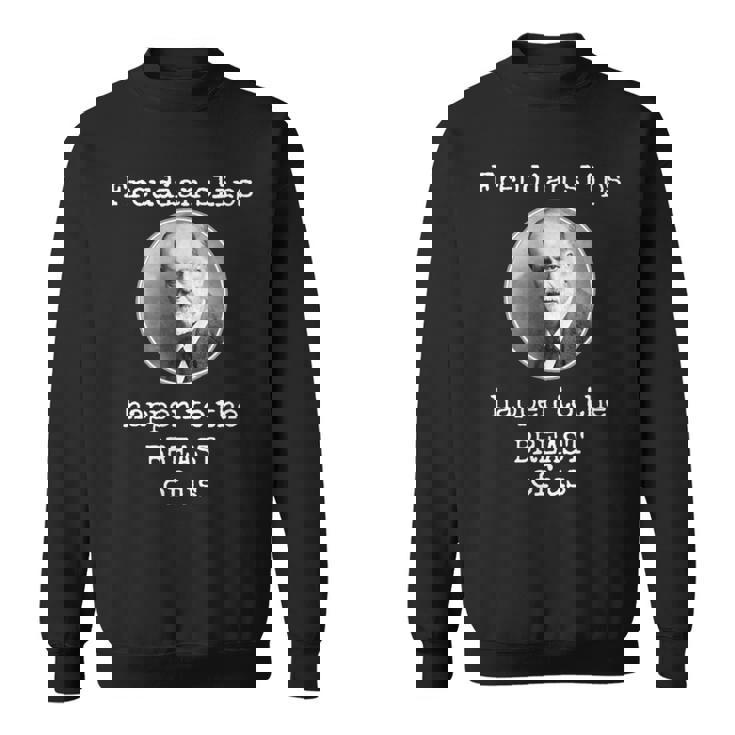 フロイトのスリップは私たちの胸に起こる-面白い心理学 スウェットシャツ