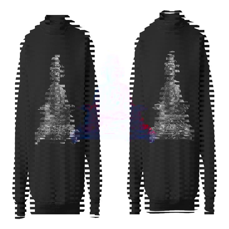 ブッダ Dj 瞑想 ダンス クラブ ハウス ターンテーブル Dj ブッダ スウェットシャツ