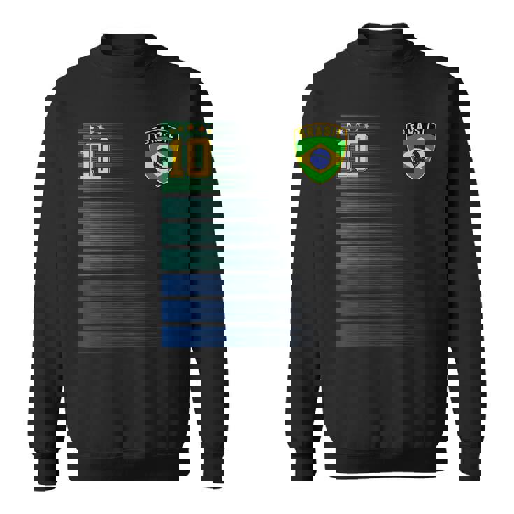 ブラジル サッカーファン ジャージ ブラジル国旗 フットボール愛好家 スウェットシャツ