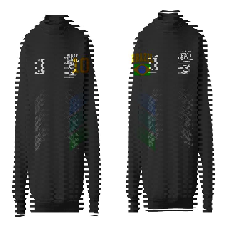 ブラジル サッカーファンジャージー ブラジル国旗 フットボール愛好家 スウェットシャツ