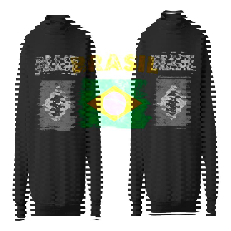 ブラジルの国旗 Brasil スウェットシャツ