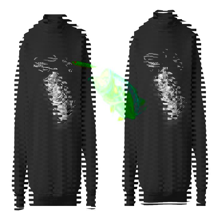 ブラックフライのトップウォータースプークを備えた新しいバスフィッシングシャツ スウェットシャツ