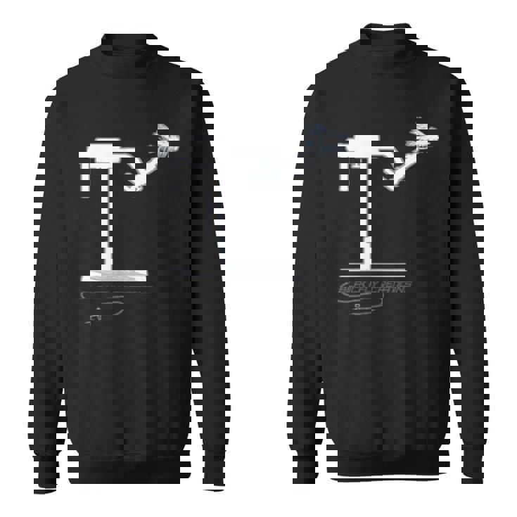 ブラックフライフロントバック コンプトンアウトタ マネーフライタイイングフィッシング スウェットシャツ