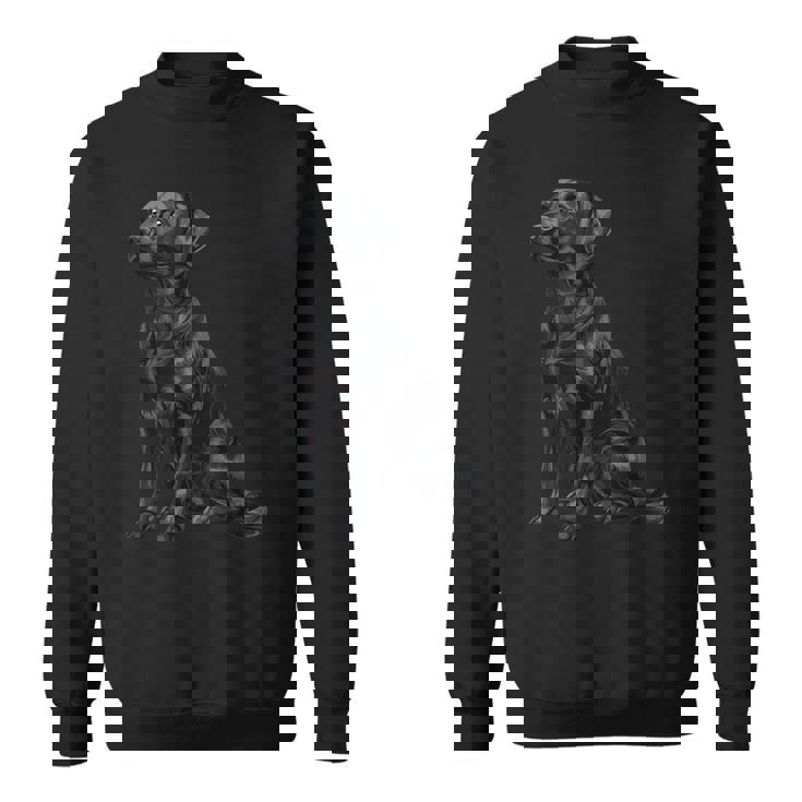 ブラックラブラドールレトリバー スウェットシャツ