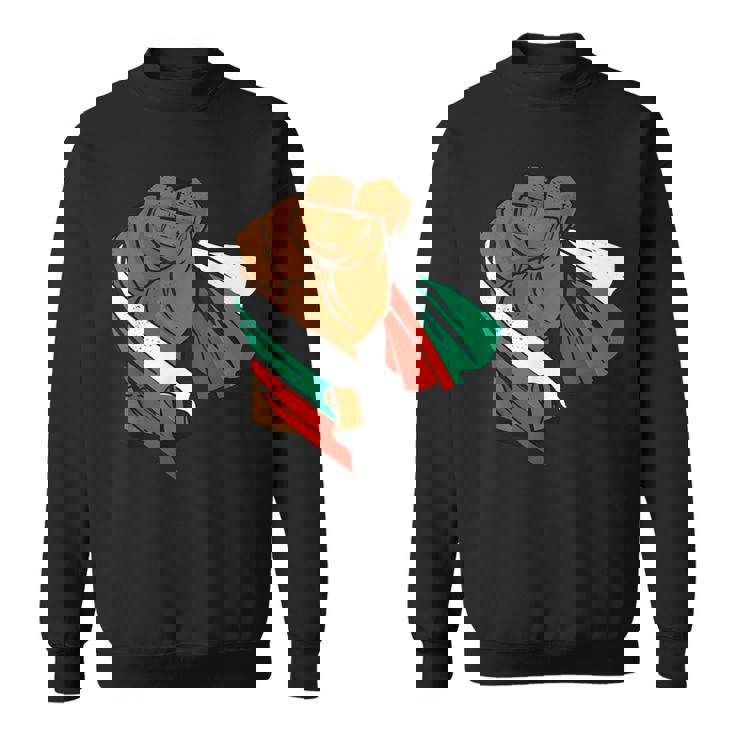 ブルガリア 国旗 パワーハンドフィスト ブルガリアルーツ ブルガリアプライド スウェットシャツ