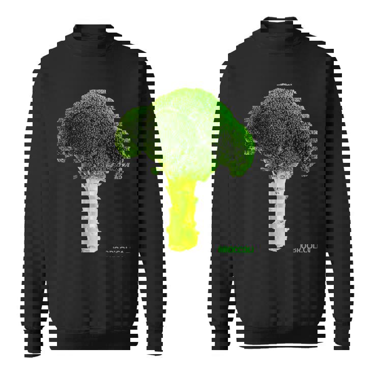 ブロッコリー 大 写真 & 文字 Broccoli Big Photo & Text スウェットシャツ