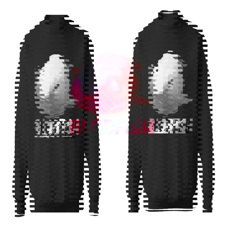 ブロブフィッシュ Blobfish 深海のおじさん 深海のアイドル ぷよぷよ おもしろい かわいい 魚 動物 きもかわ スウェットシャツ