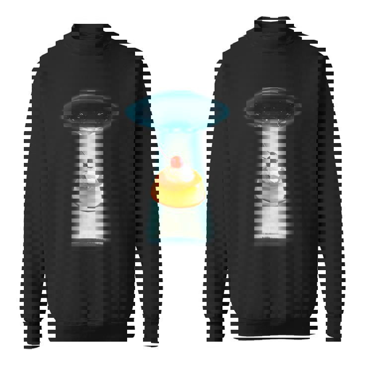 プリン Ufo 面白いtシャツ 食べ物 ダイエット 減量 メンズ おもしろ 面白い 服 オリジナル グッズ ネタ スウェットシャツ