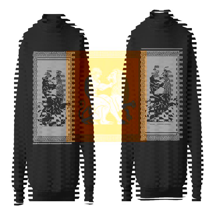 ヘラクレスライオン ギリシャ神話 古代神話 歴史アート スウェットシャツ