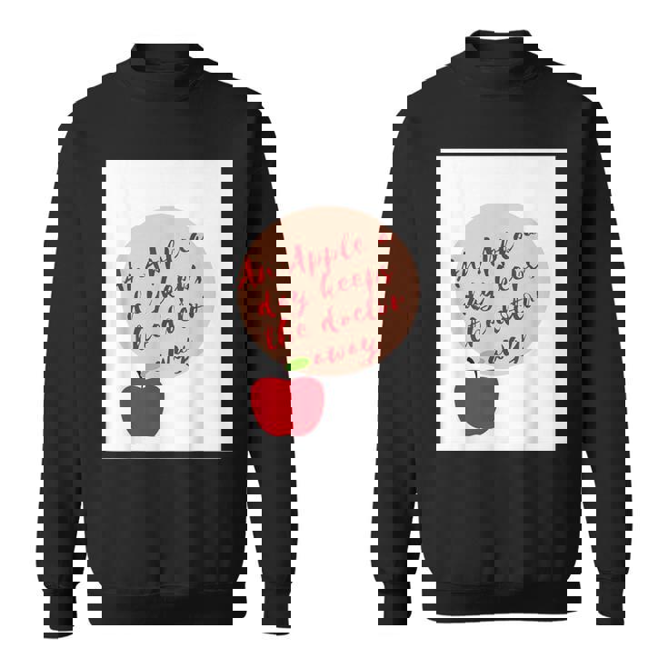 ヘルシーシャツアップル 最新 医者を遠ざける スウェットシャツ