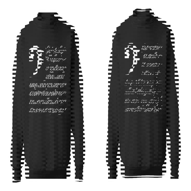 ヘ音記号 音符 音楽 楽譜 音楽用語 音楽雑貨 シンプル スウェットシャツ