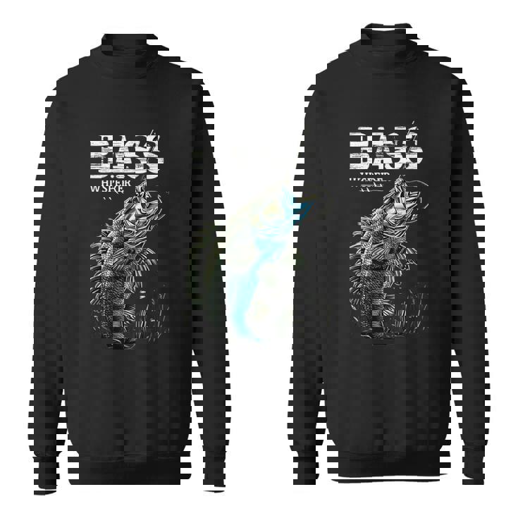 ベイトキャスター フィッシャーマン バスのささやき ブラックバス釣り スウェットシャツ