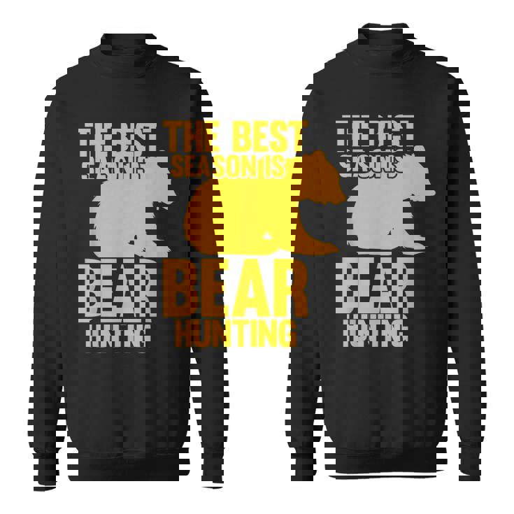 ベストシーズンはクマ狩りハンター スウェットシャツ