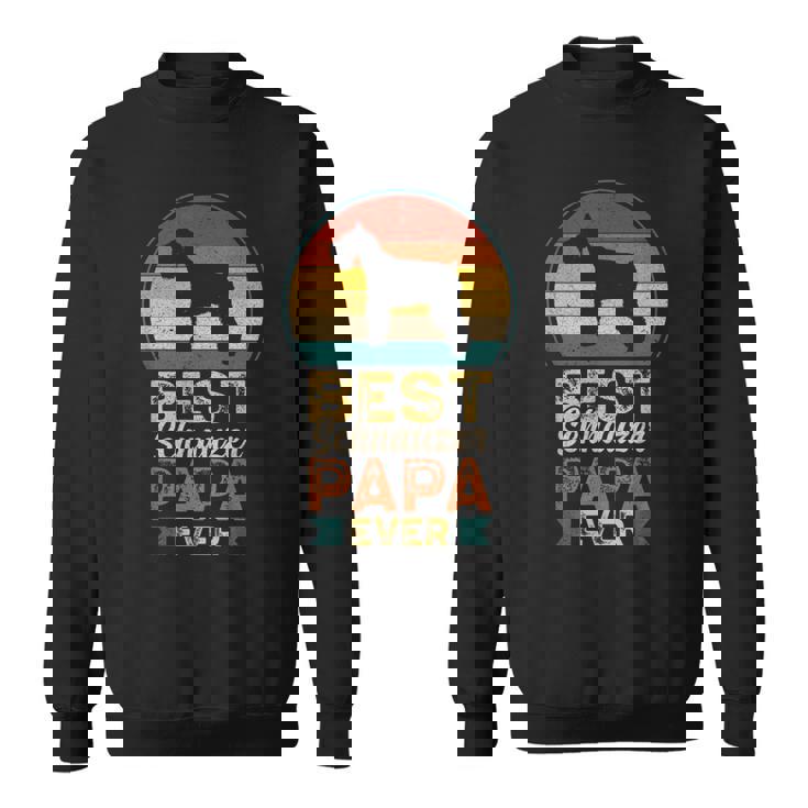 ベスト・シュナウザー・パパ ミニチュア・シュナウザー スウェットシャツ