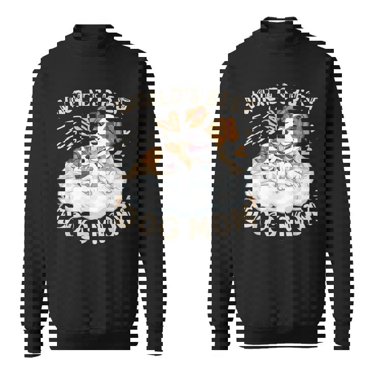 ベスト・ドッグ・ママ、子犬とジャック・ラッセル・テリア スウェットシャツ