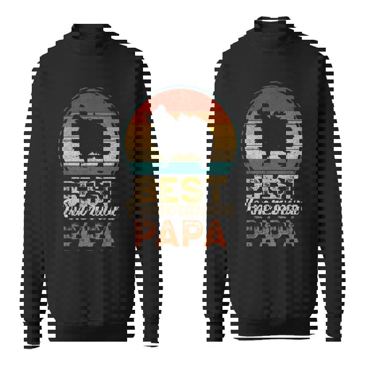 ベスト・ポメラニアン・パパ 父の日 ポム・ドッグ スウェットシャツ