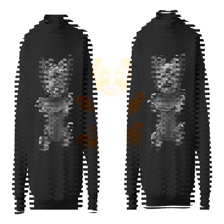 ベビーキャリア ヨーキーラバーズ 子犬 ポケット付き スウェットシャツ