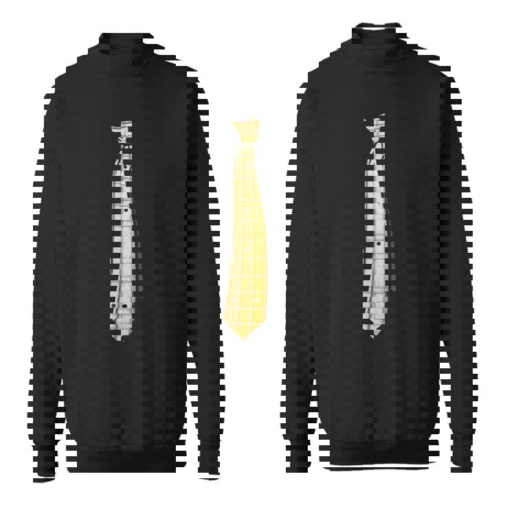ベースギター 指板ネクタイ おもしろ ベーシスト用 スウェットシャツ
