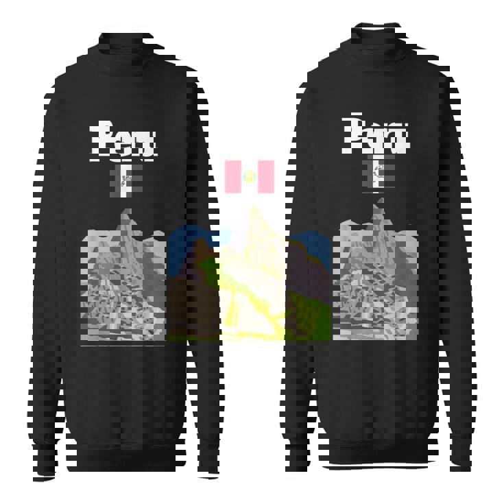 ペルー お土産 インカ マチュピチュ ペルー国旗 アンデス山脈 スウェットシャツ