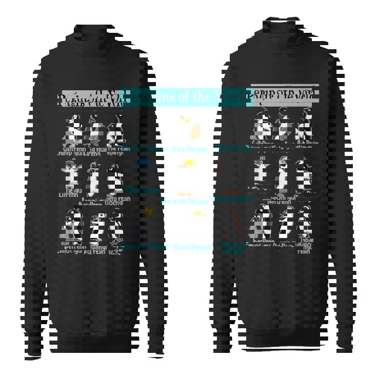 ペンギンの種類 ペンギン好き 野生動物 北極 シーバードファン スウェットシャツ