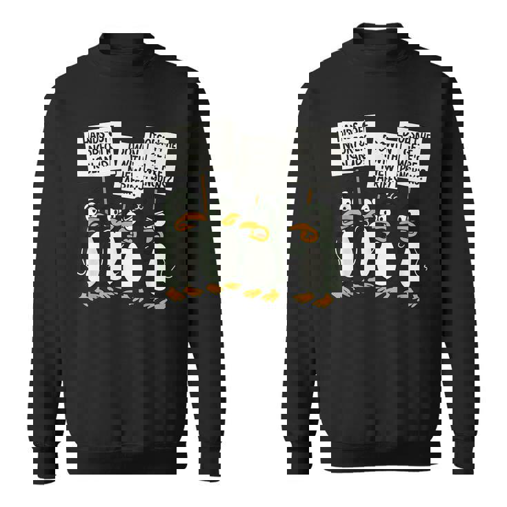 ペンギンの関税 聞いた島 ペンギンと一緒に立つ スウェットシャツ